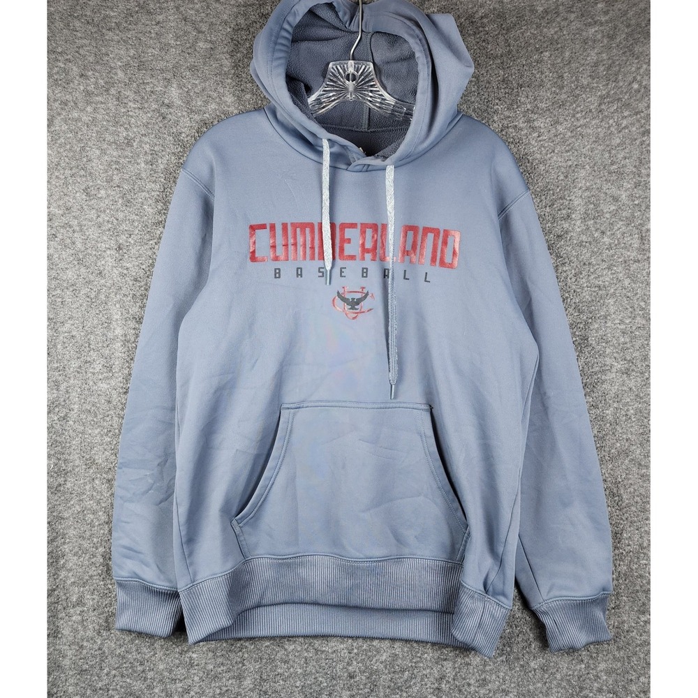 Adidas Hoodie Men Medium‎ Blue Cumberland Baseball Climawarm Sweatshirt
